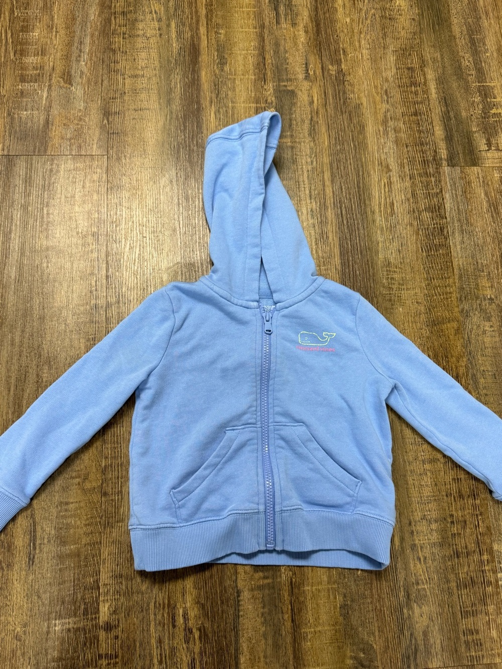 Vineyard Vines Light Blue Girls' Hoodie Zip-Up 2T
